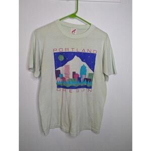 Vintage 1995 Portland Oregon AVA Convention Jerzees Graphic M USA single stitch